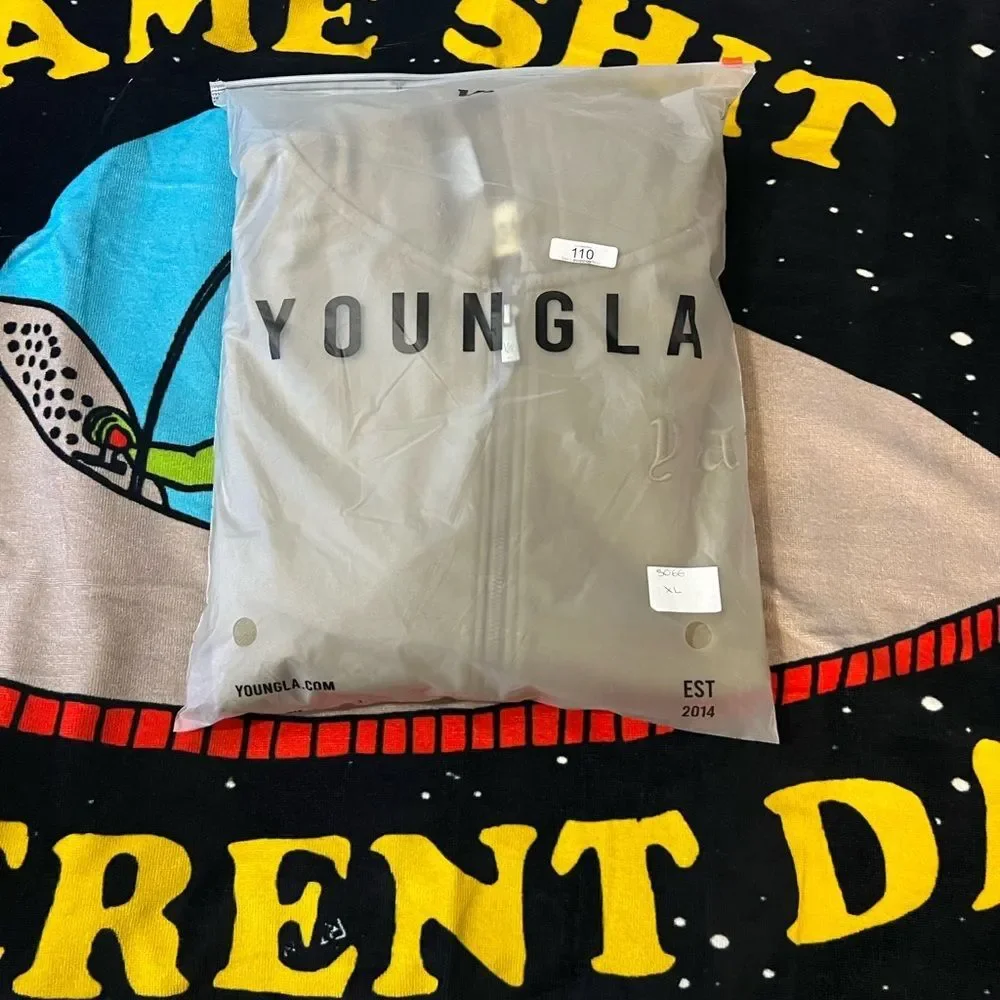 5066 YoungLA Men's Zip Up Sweater